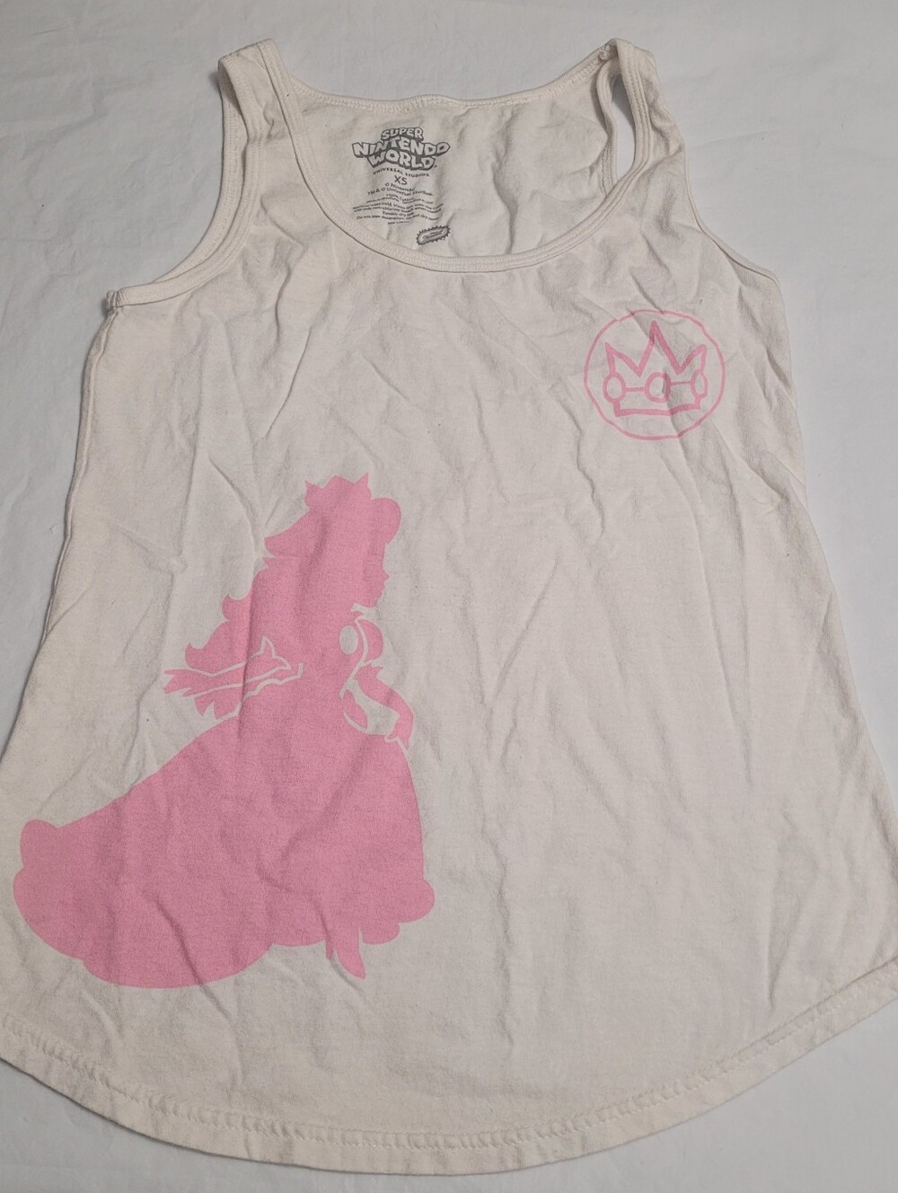 Universal Studios Super Nintendo World Princess Peach Tank Top Womens XS